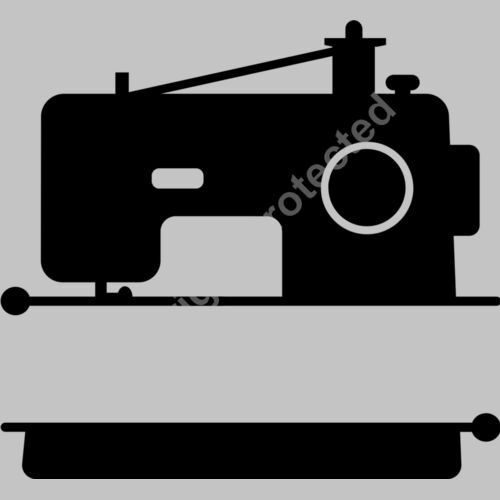 sewing machine split monogram Thumbnail