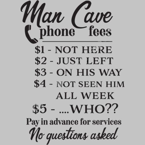 Man cave phone fees Thumbnail