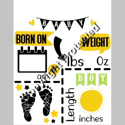 baby feet chart no boxes am boy Thumbnail