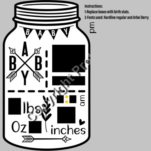 mason jar baby arrows Thumbnail