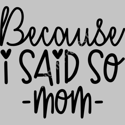 M58 Because I Said Thumbnail