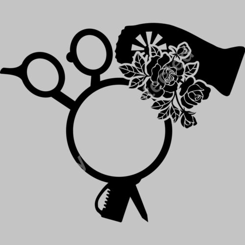 circle scissors and dryer rose Thumbnail