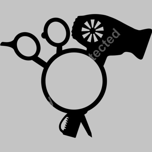 circle scissors and dryer Thumbnail