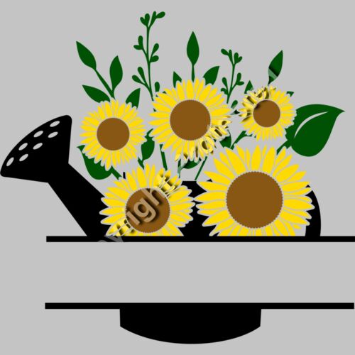 sunflower can multi colored split Thumbnail