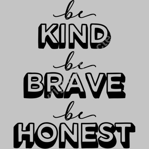 Be kind be brave be honest Thumbnail