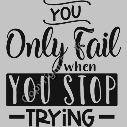 You only fail when you stop trying  2  Thumbnail