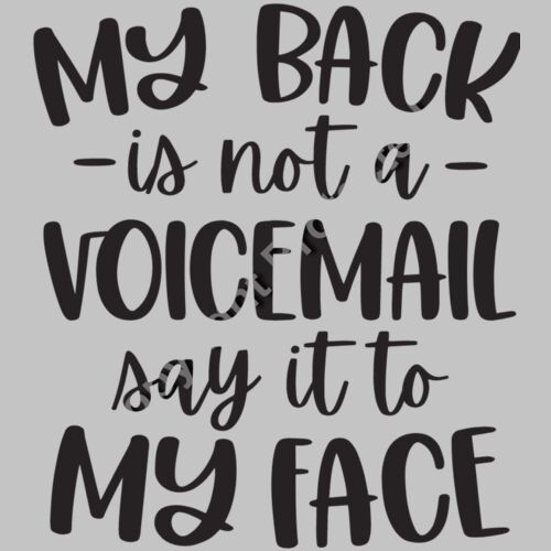 MyBackIsNotAVoicemail Thumbnail