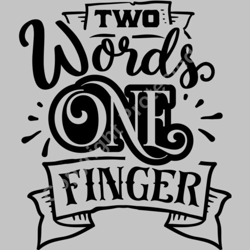Two words one finger Thumbnail