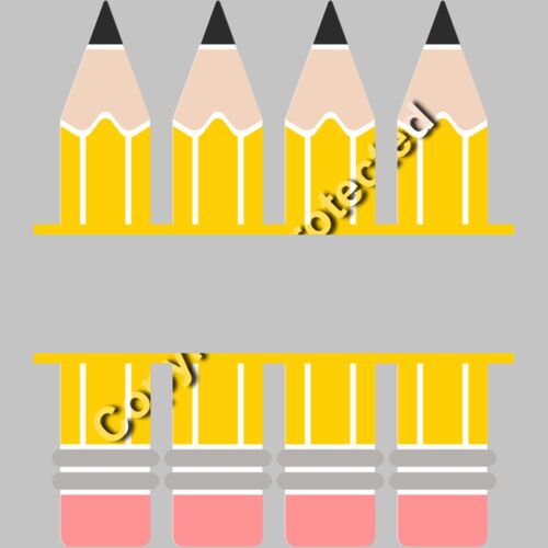 Pencil Monogram split Thumbnail