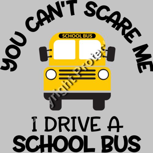 you can t scare me i drive a school bus Thumbnail