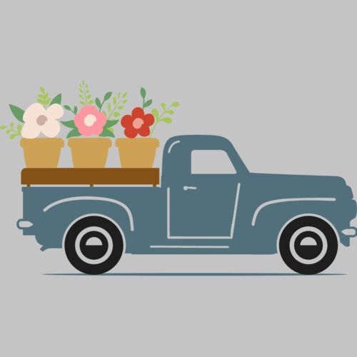 Old Truck Flowers Thumbnail