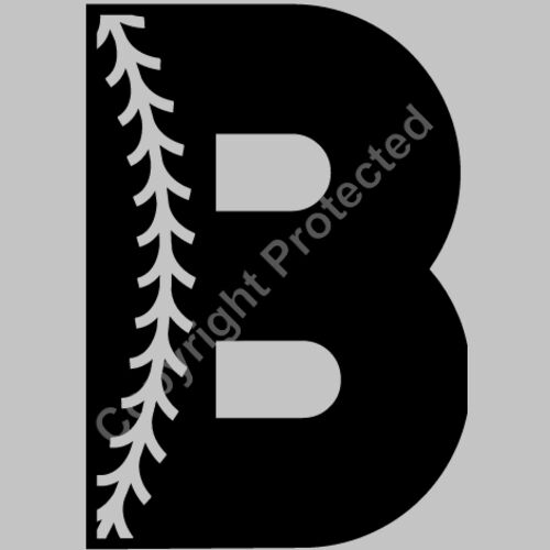 Baseball Alphabet B left Thumbnail