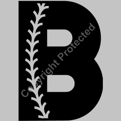 Baseball Alphabet B right Thumbnail