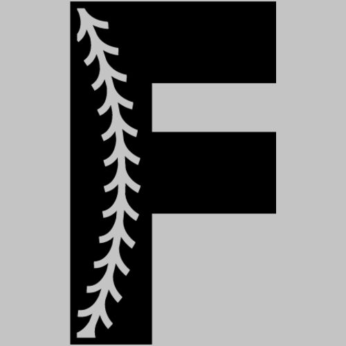 Baseball Alphabet F left Thumbnail