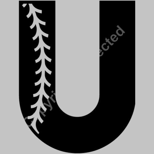 Baseball Alphabet U left Thumbnail