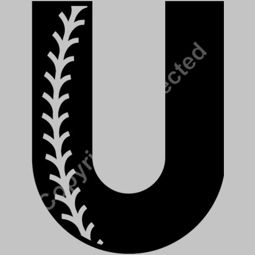 Baseball Alphabet U right Thumbnail