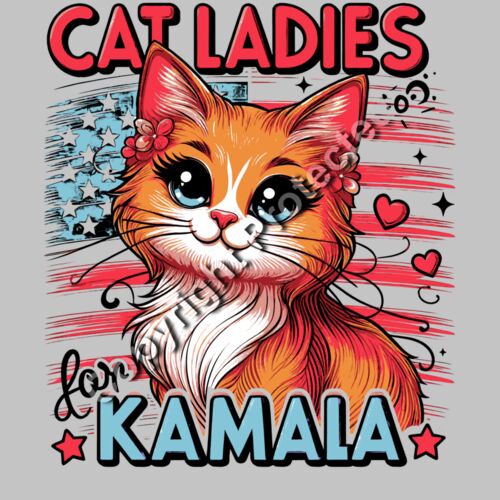 cat ladies kamala harris 2024 election artwork Thumbnail
