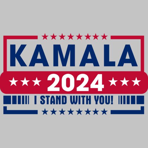 Kamala Harris 2024 campaign graphic with patriotic colors and slogan supporting her candidacy    Thumbnail