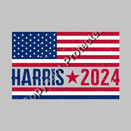 Kamala Harris 2024 campaign imagery with American flag and bold lettering   harris 2024 american Thumbnail