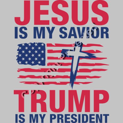 jesus is my savior trump is my president american flag cross design 2024 1 Thumbnail