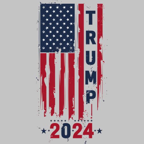 trump 2024 american flag patriotic design distressed style Thumbnail