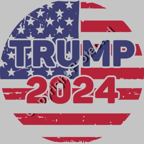 trump 2024 american flag patriotic emblem Thumbnail