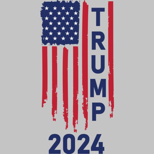 trump 2024 american flag red white blue patriotic graphic Thumbnail
