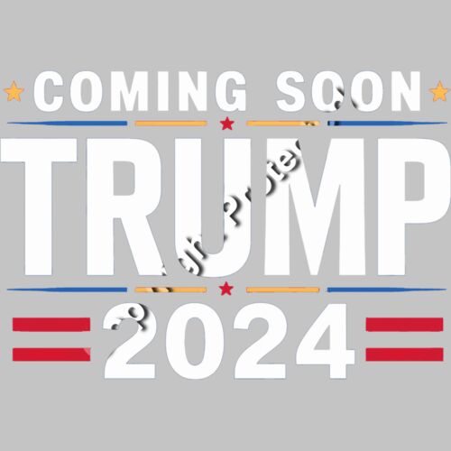 Trump 2024 campaign announcement with text and decorative elements Thumbnail