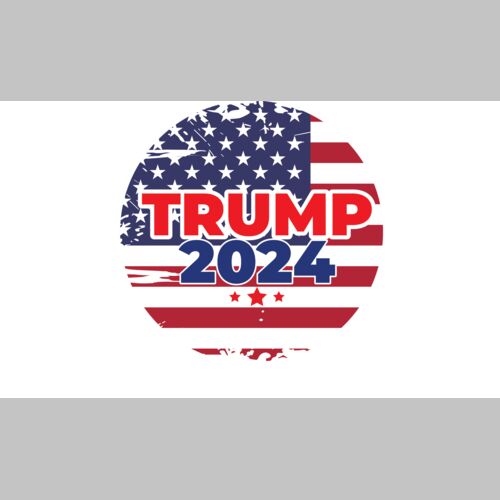 trump 2024 election american flag theme circle design Thumbnail