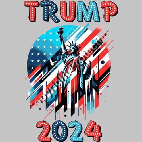 trump 2024 liberty statue american flag artwork Thumbnail