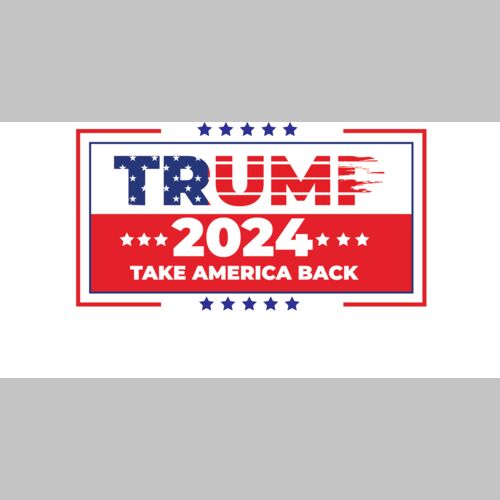 trump 2024 take america back red white blue stars badge style Thumbnail