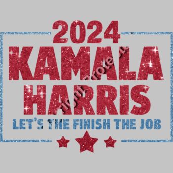 Kamala Harris 2024 campaign sparkling text with stars and patriotic colors    kamala harris 2024 Thumbnail