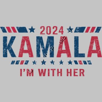 Kamala Harris 2024 campaign slogan with red and blue patriotic colors and star accents Thumbnail