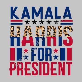 Kamala Harris 2024 campaign slogan with bold typography and leopard print elements    kamala har Thumbnail