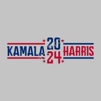 kamala harris 2024 campaign graphics red blue stars Thumbnail