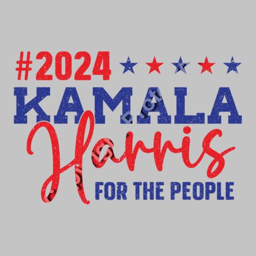 Kamala Harris 2024 election campaign slogan with bold text and stars  red and blue colors   kama Thumbnail