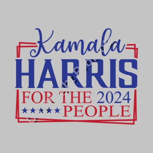 Kamala Harris 2024 election campaign slogan graphic design for the people Thumbnail