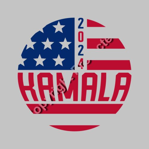 kamala harris 2024 election campaign graphic american flag theme Thumbnail