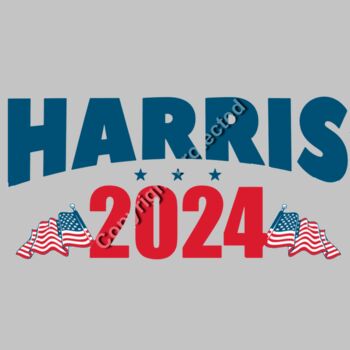 Kamala Harris 2024 election campaign imagery with patriotic American flags and bold lettering    Thumbnail
