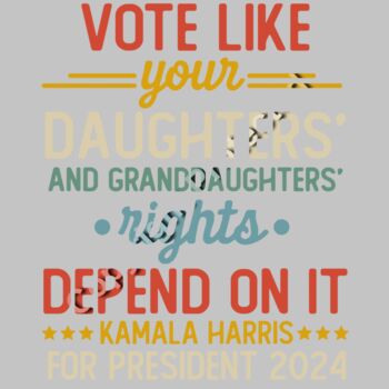 vote like your daughters rights depend on it kamala harris 2024 election poster Thumbnail
