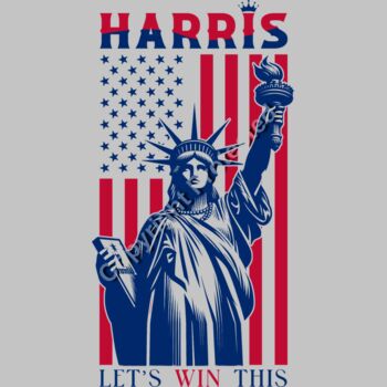 kamala harris 2024 liberty statue american flag patriotic design Thumbnail