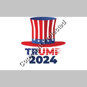 trump 2024 patriotic hat red white blue design Thumbnail