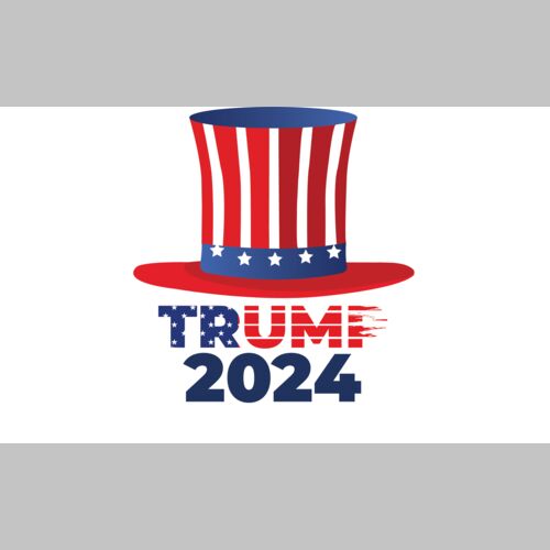 trump 2024 patriotic hat red white blue design Thumbnail