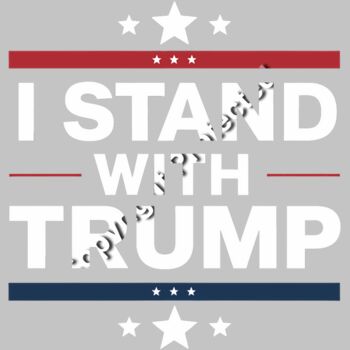 trump 2024 i stand with trump political support design Thumbnail