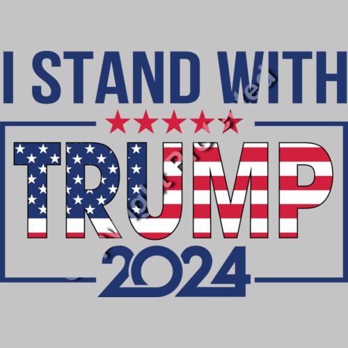 Trump 2024 election slogan graphic with stars and American flag colors Thumbnail