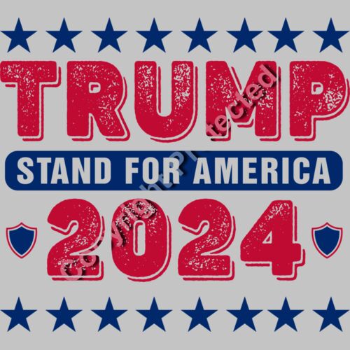 trump stand for america 2024 red blue stars shields Thumbnail