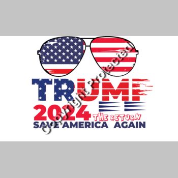 trump 2024 save america sunglasses patriotic design Thumbnail