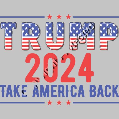 Trump 2024 Take America Back American Flag Theme Banners Thumbnail