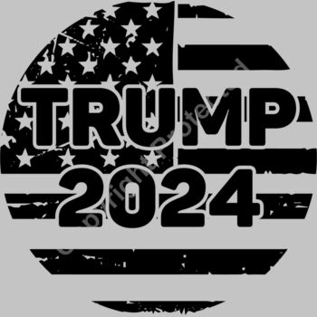 trump 2024 election campaign icon black background Thumbnail