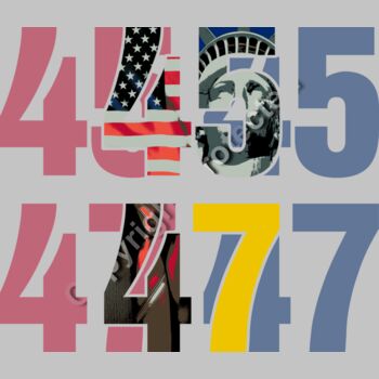 Trump 2024 election themed graphic with numbers  American flag  Statue of Liberty  and ties  Thumbnail